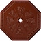 Ekena Millwork Spring Octagonal Ceiling Medallion (Canopies up to 3"), 29 1/8"OD x 2 1/4"ID x 1 1/8"P, Firebrick CM30SPFIF - alternate 1